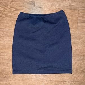 American Apparel dark blue mini bodycon skirt